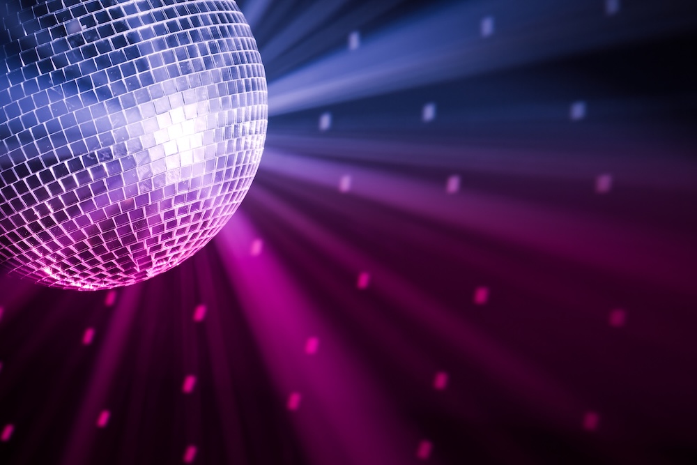 party lights disco ball